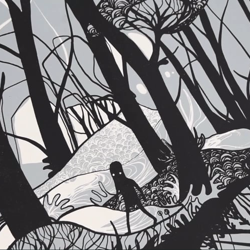 ...dalt d'un pi negre