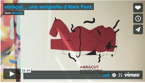 Abraçut: una serigrafia d'Aleix Font