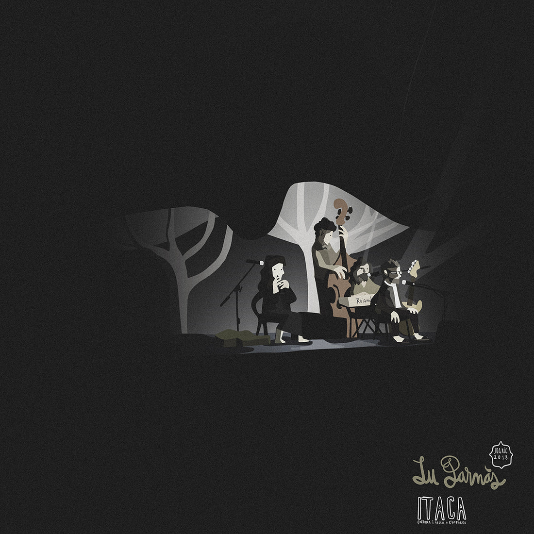 La impremta mòbil grava en directe "lu Parnàs"