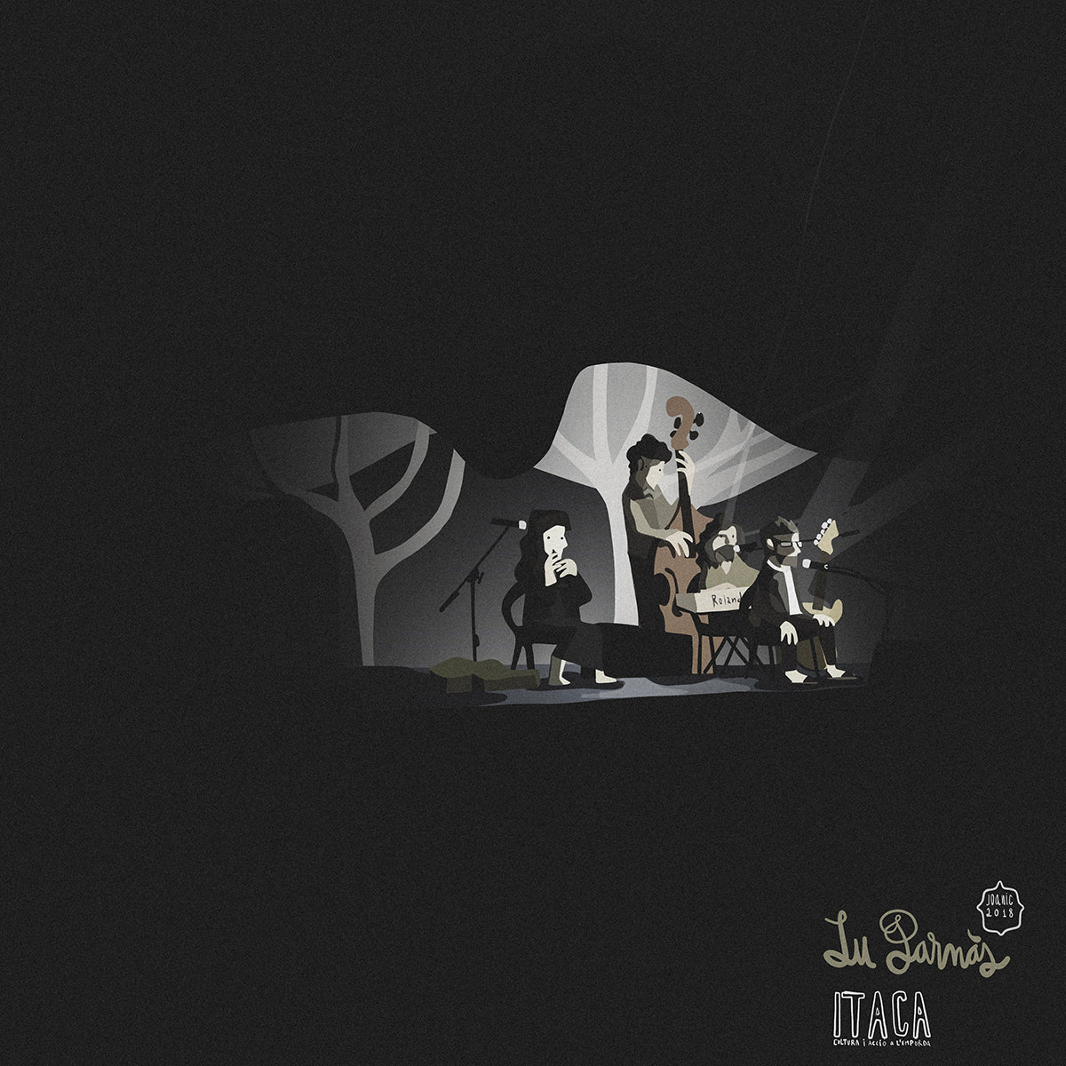 La impremta mòbil grava en directe "lu Parnàs"