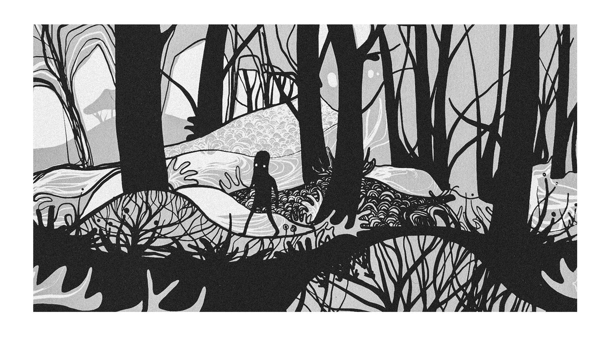 ...dalt d'un pi negre